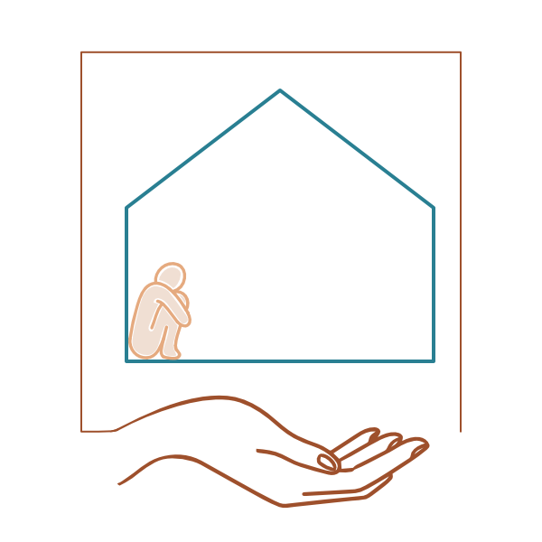 picto pour illustrer le problème de l'isolement social